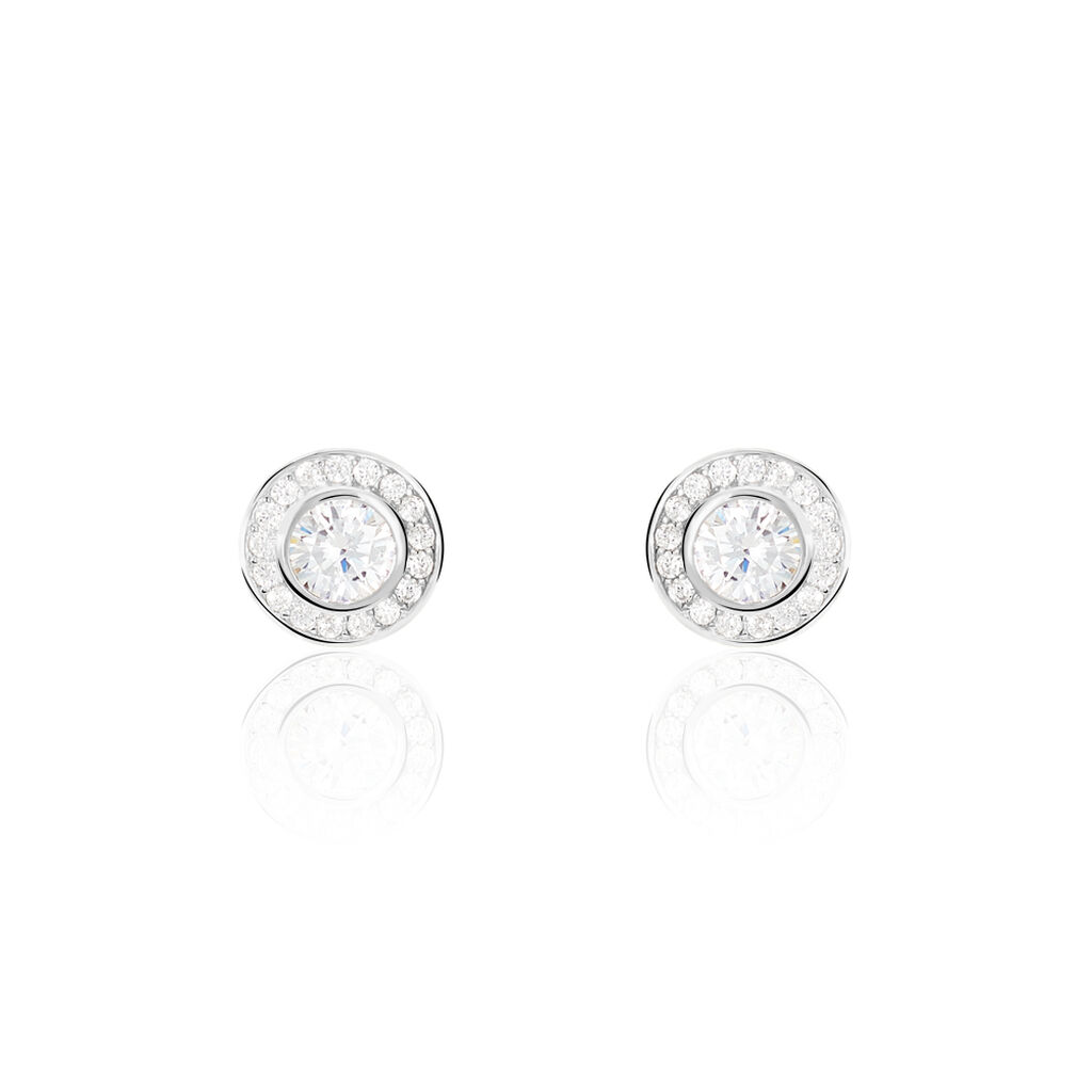 Damen Ohrstecker Silber 925 Zirkonia  - Ohrstecker Damen | OROVIVO