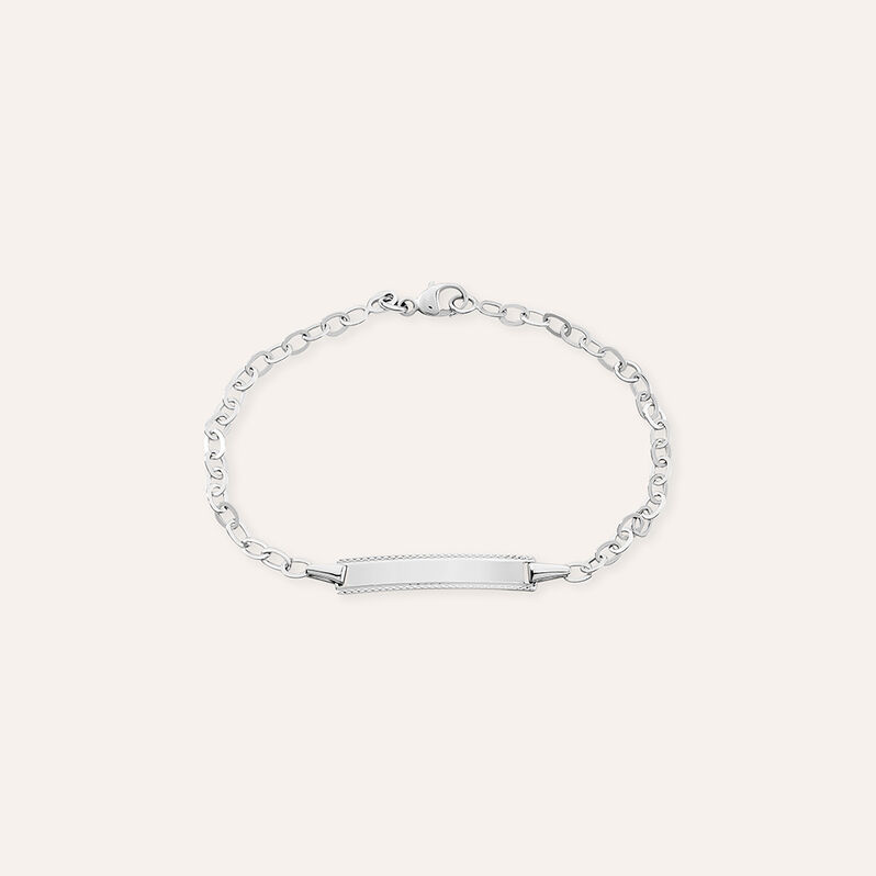 Bracciale bambino in oro bianco - Spannringe Kinder | OROVIVO
