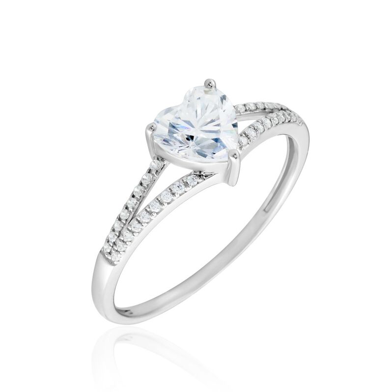 Bague Or Weiss Zandra Oxyde De Zirconium - Spannringe Damen | OROVIVO