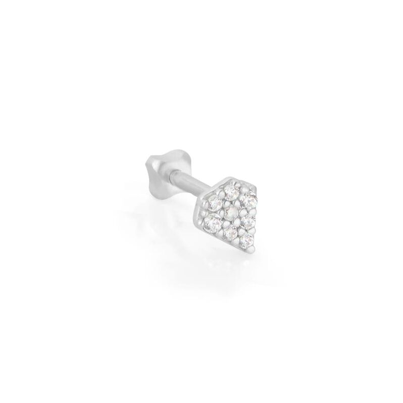 Piercing Orecchio Bon Ton Oro Bianco Cubic Zirconia - Spannringe Damen | OROVIVO