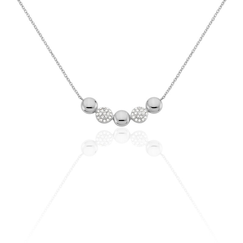 Damen Collier Edelstahl Kristall --- Kreis - Halsketten Damen | OROVIVO