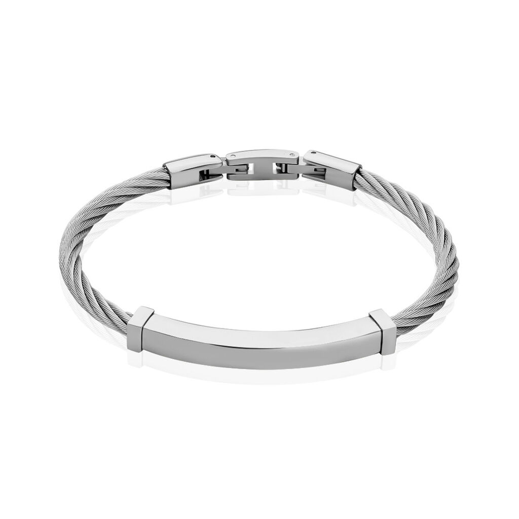 Bracelet Acier Blanc - Spannringe Herren | OROVIVO