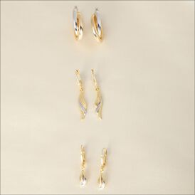 Damen Ohrhänger Lang Gold 333 Bicolor - Ohrhänger Damen | OROVIVO