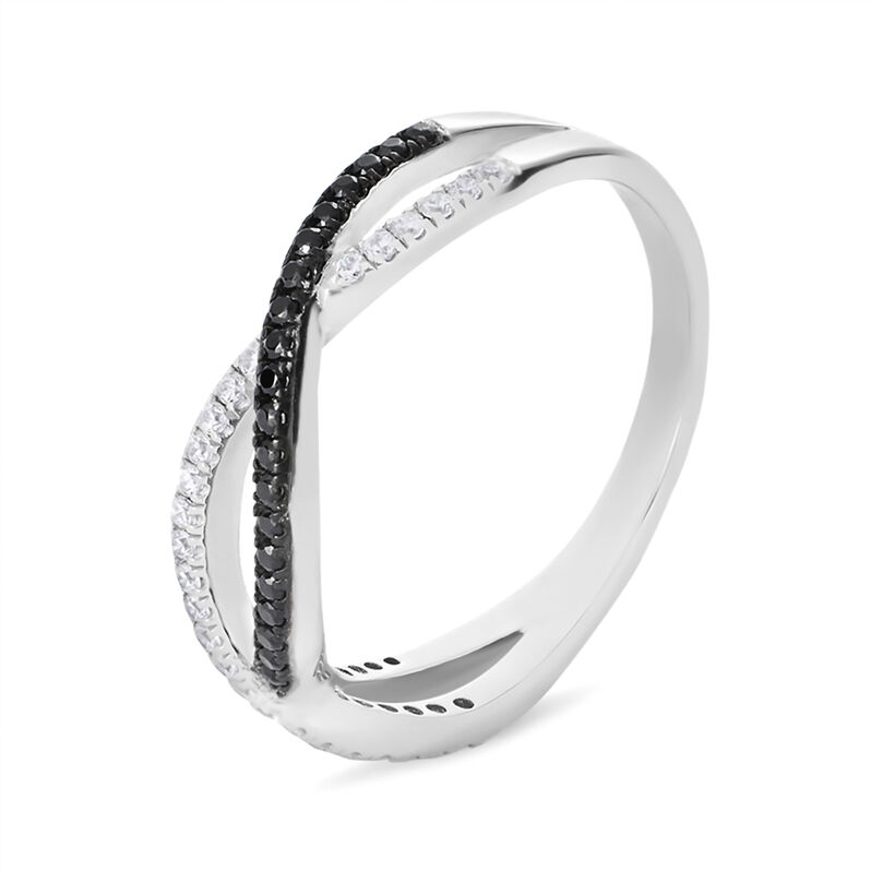 Anello Fantasia Silver Shine Argento Rodiato Cubic Zirconia - Spannringe Damen | OROVIVO