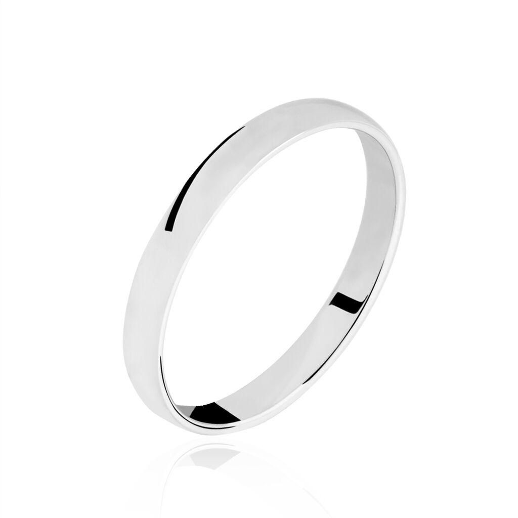 Alliance Demi Jonc Or Blanc - Spannringe Familie | OROVIVO