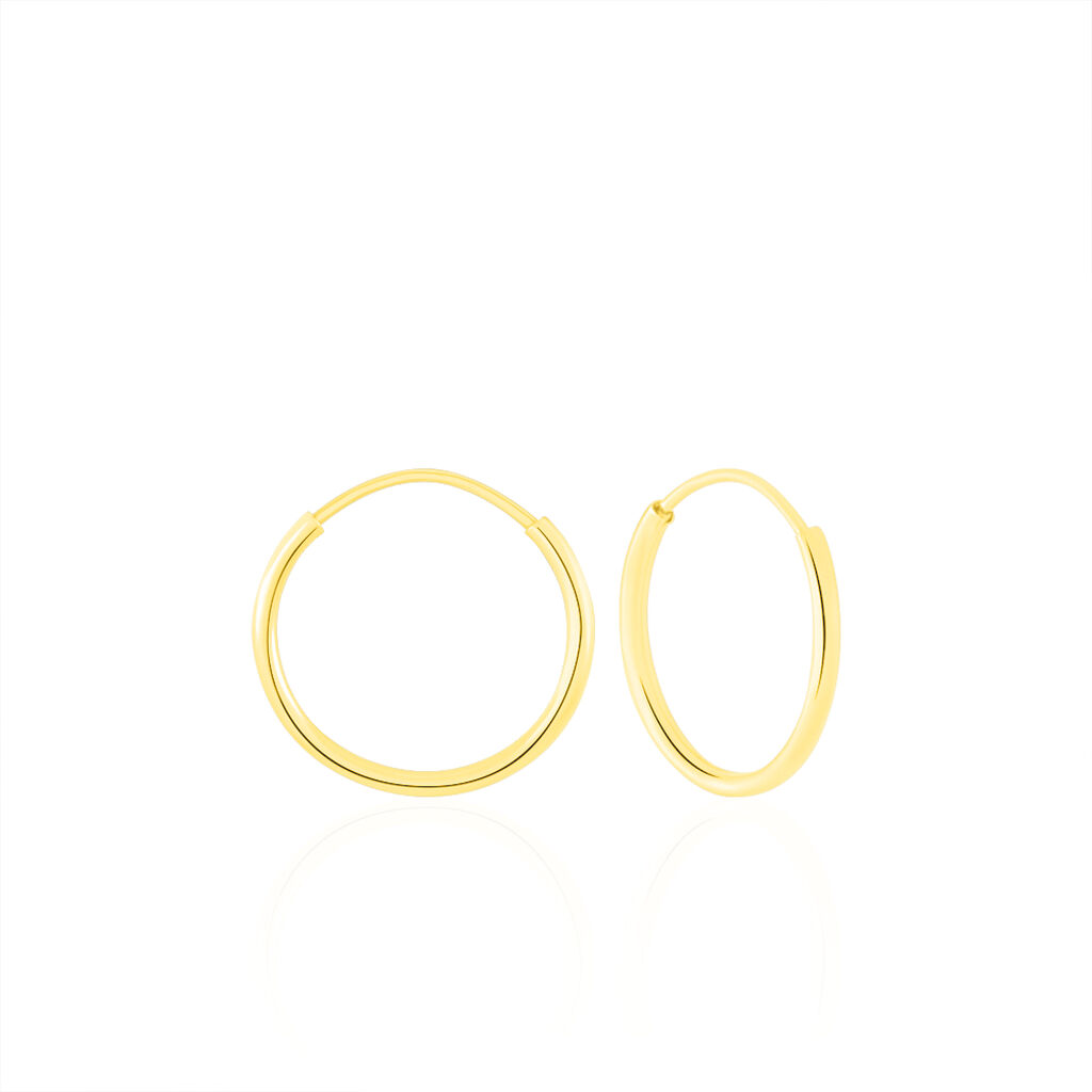 🦚 Damen Creolen Gold 375, Creolen ohne Stein 🦚 Damen Creolen Gold 375, Creolen ohne Stein