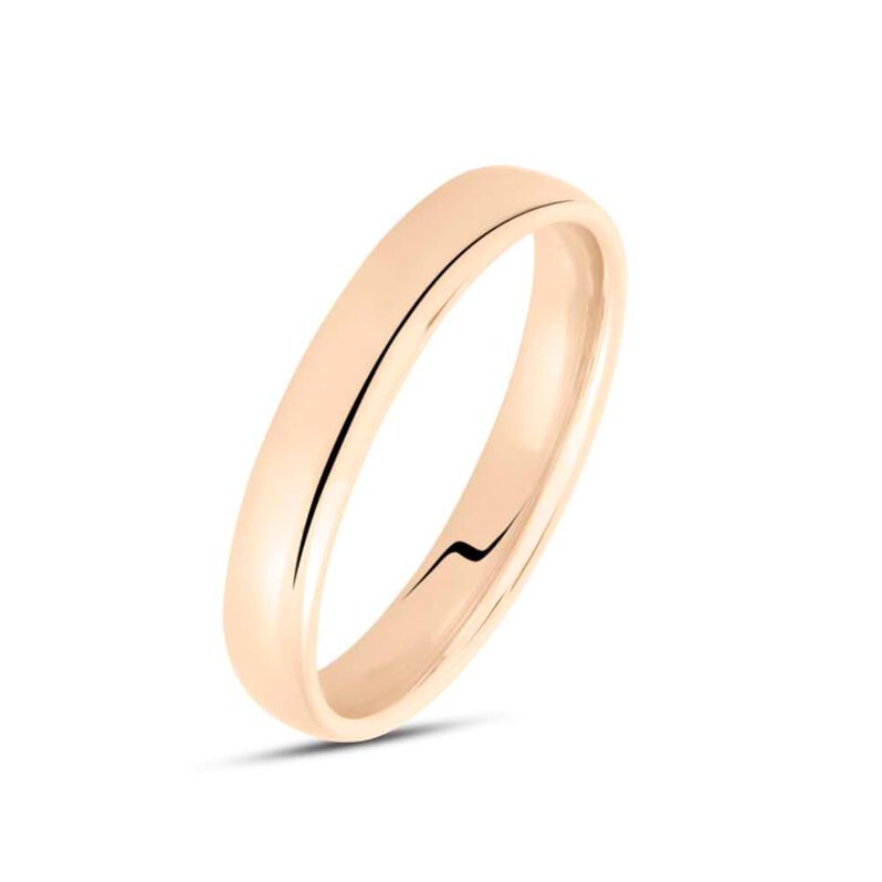 Fede Comoda 4 mm Oro Rosa - Spannringe Herren | OROVIVO