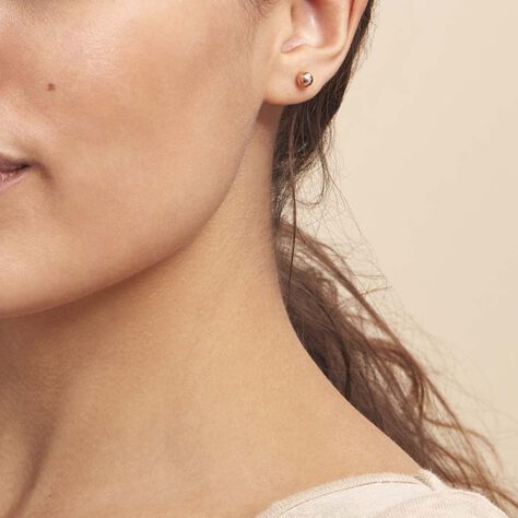Damen Ohrstecker Roségold 375 Kugel 5mm Fidelia - Ohrstecker Damen | OROVIVO