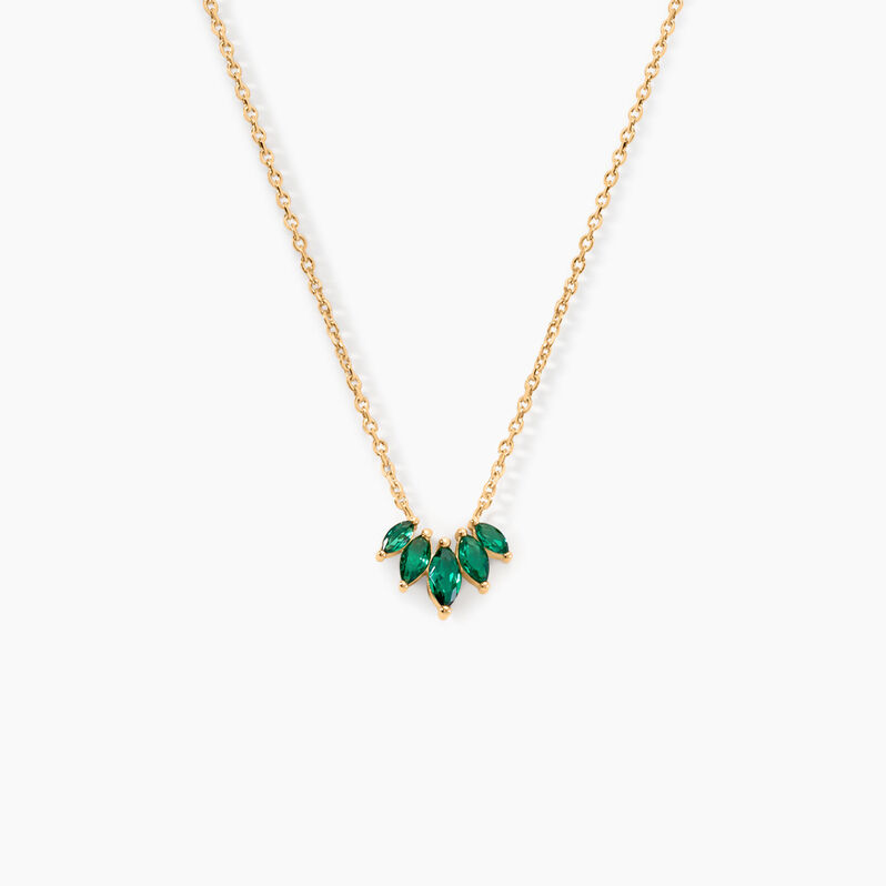 Collier Amazonia Plaqué Or Jaune Oxyde De Zirconium - Spannringe Damen | OROVIVO