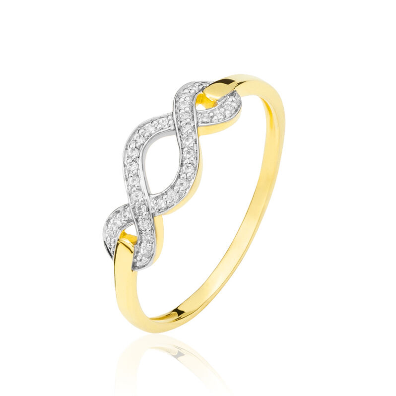 Bague Or Jaune Diamant - Spannringe Damen | OROVIVO