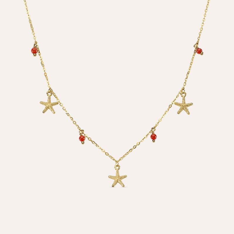 Collana Beverly Oro Giallo Corallo - Spannringe Damen | OROVIVO