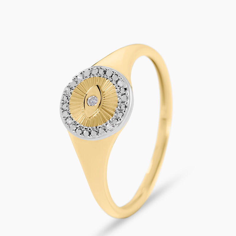 Chevalière Arik Or Jaune Diamant - Spannringe Damen | OROVIVO