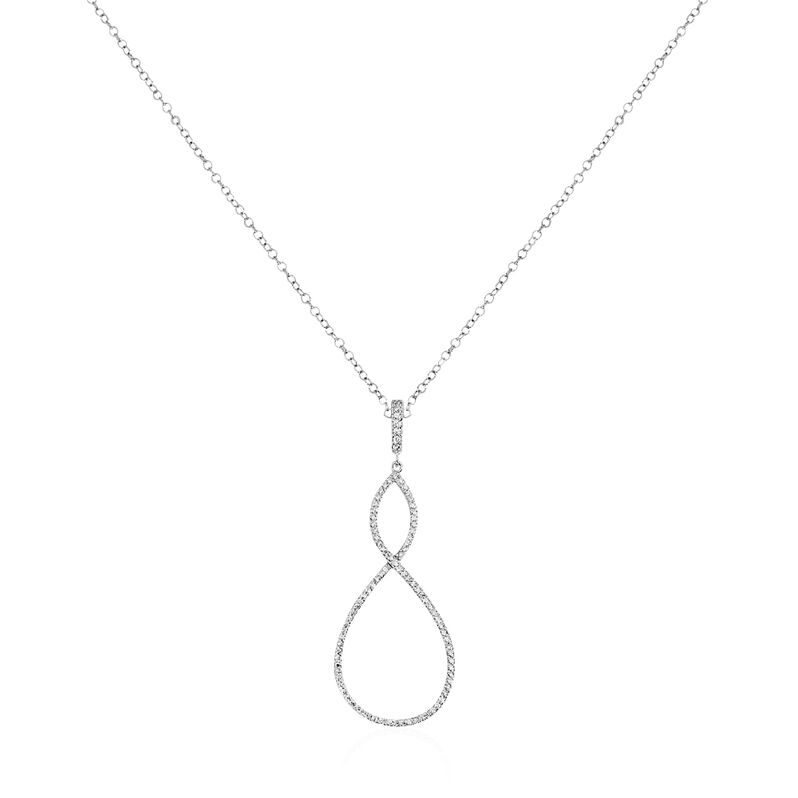 Collier Cilana Argent Blanc Oxyde De Zirconium - Spannringe Damen | OROVIVO