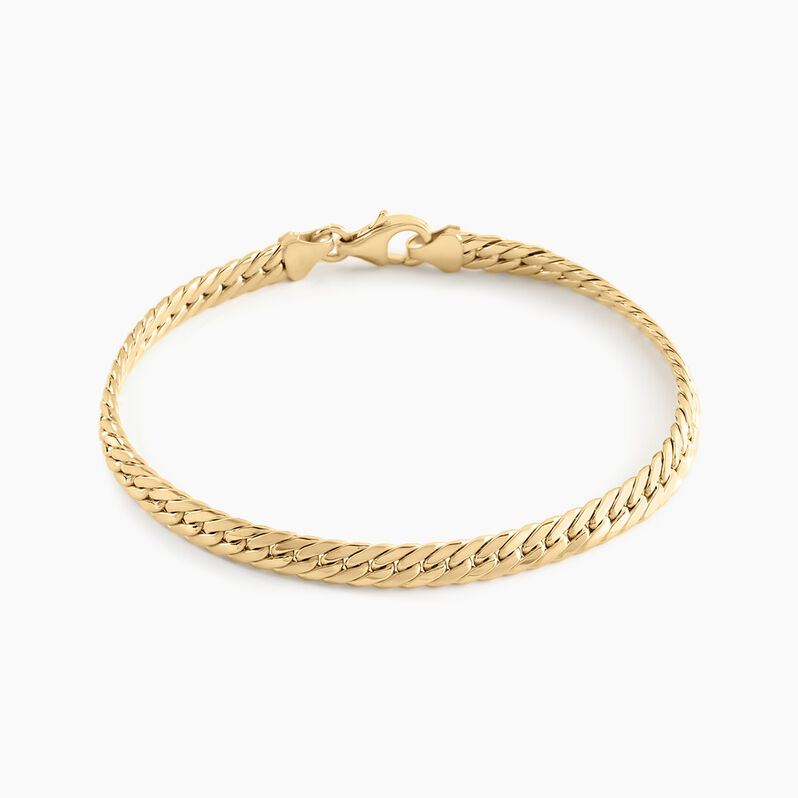Bracelet Or Jaune Izel Maille Anglaise - Spannringe Damen | OROVIVO