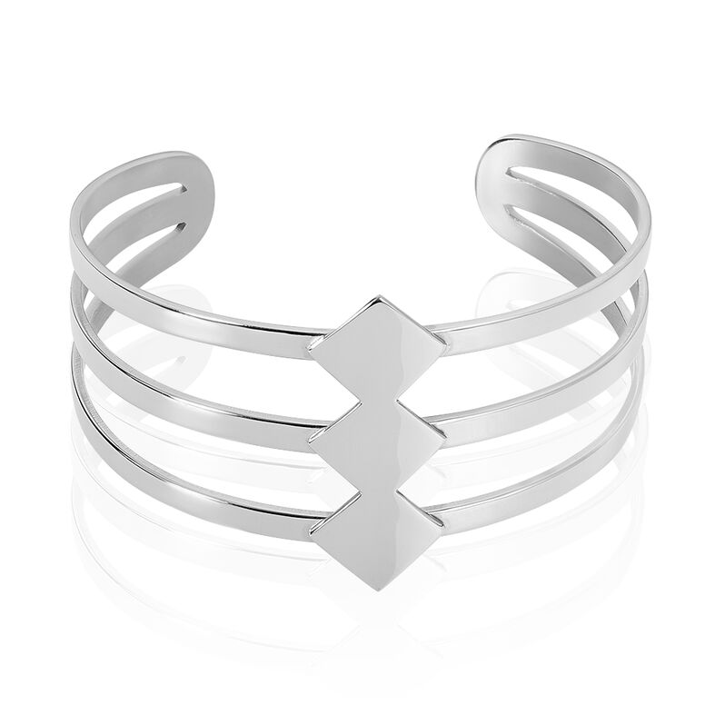Bracelet Jonc Olicia Acier Blanc - Spannringe Damen | OROVIVO