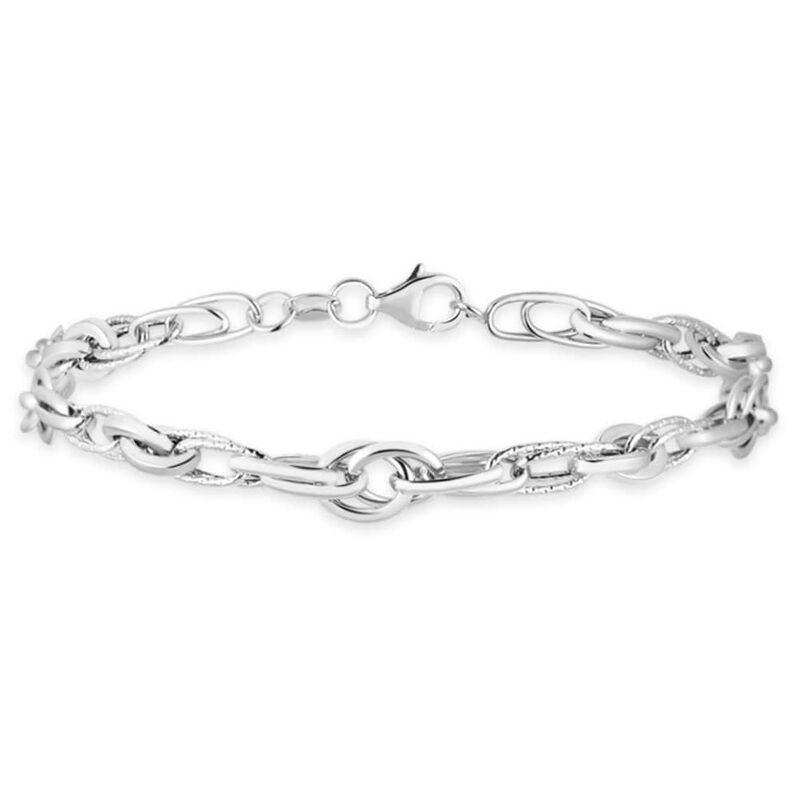 Bracciale Catena Isabelle Oro Bianco - Spannringe Damen | OROVIVO