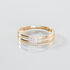 MINELLE Damen Ring Gold 375 (9 Karat) Diamant Wei&szlig; 0,01 ct Viereck