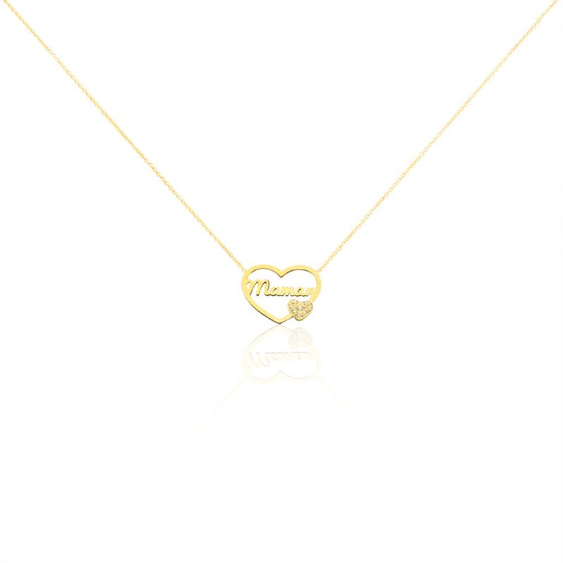 Bracelet Or Jaune Verohanta Coeur Message Oxyde - Spannringe Damen | OROVIVO