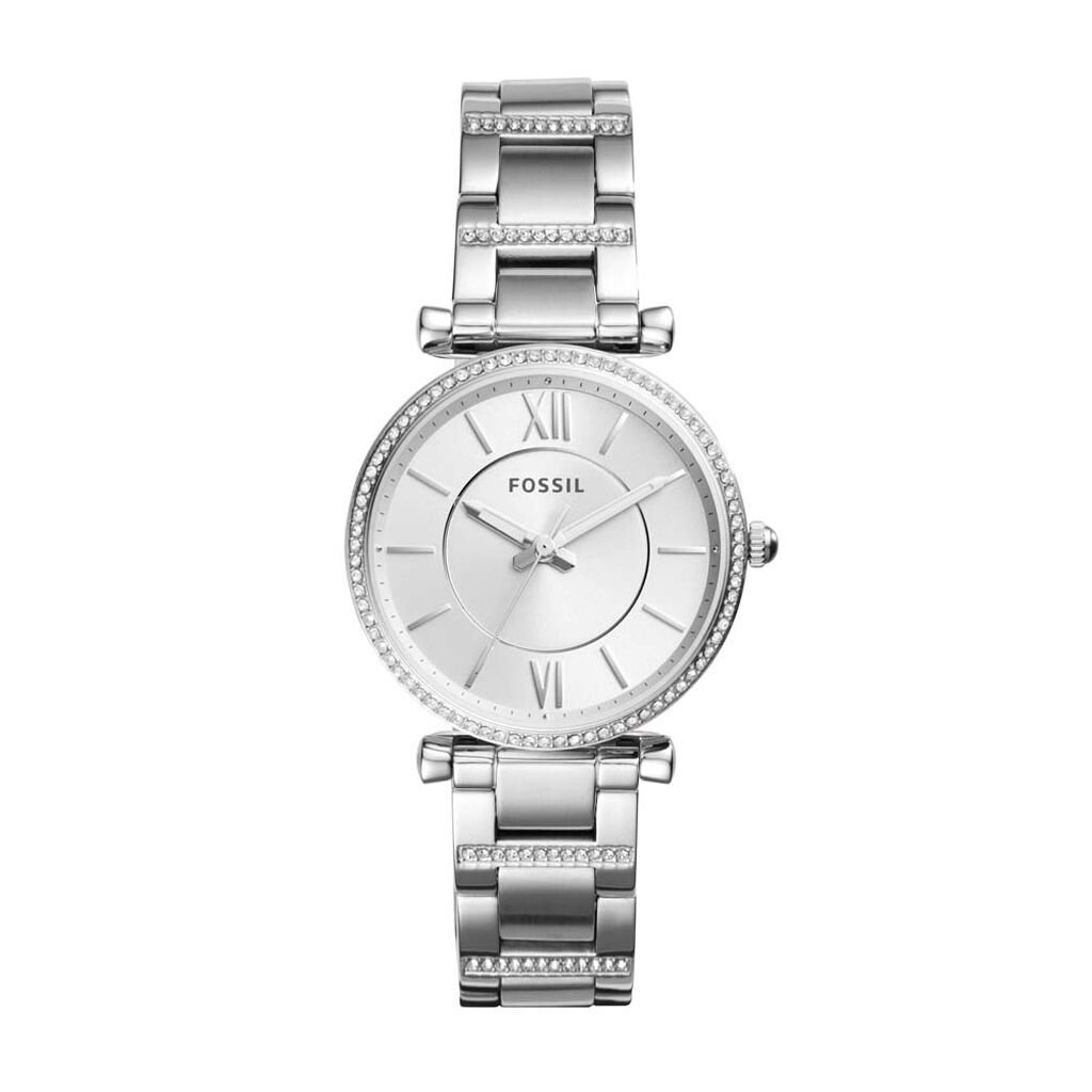 Fossil Damenuhr Carlie Es4341 Quarz, Uhr mit Stein