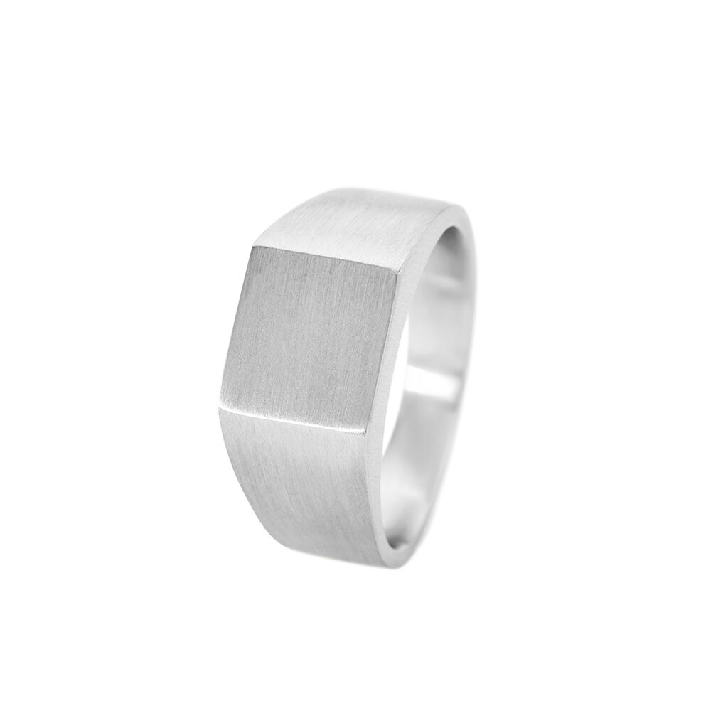 OSKAR Herren Siegelring Edelstahl Viereck B 9,6 mm - Siegelringe Herren | OROVIVO