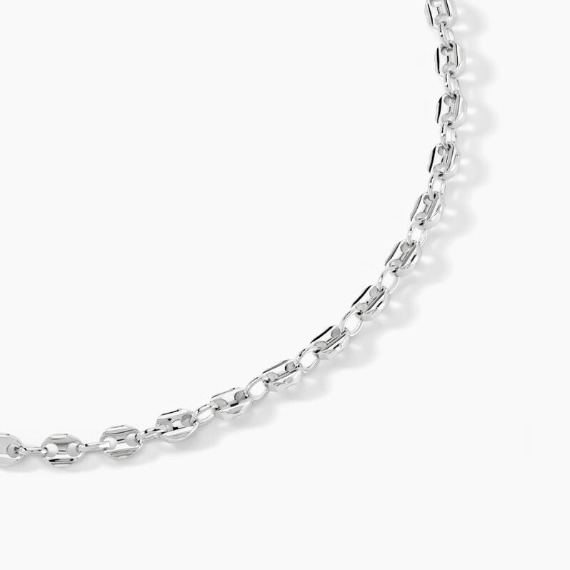 Collier Carrus Argent Blanc - Spannringe Herren | OROVIVO