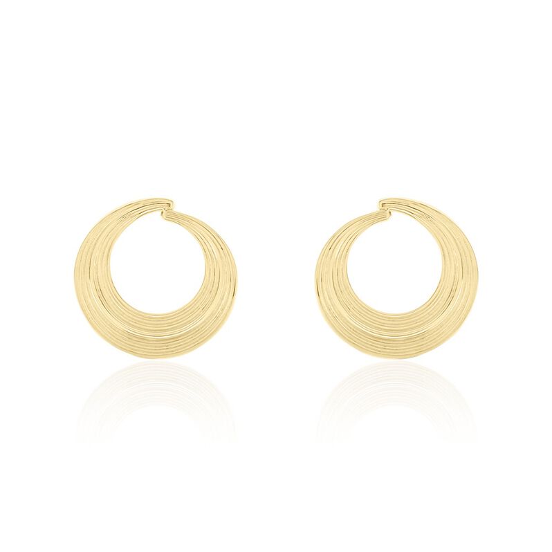 Damen Ohrstecker Messing Gold 750 plattiert  - Ohrringe Damen | OROVIVO