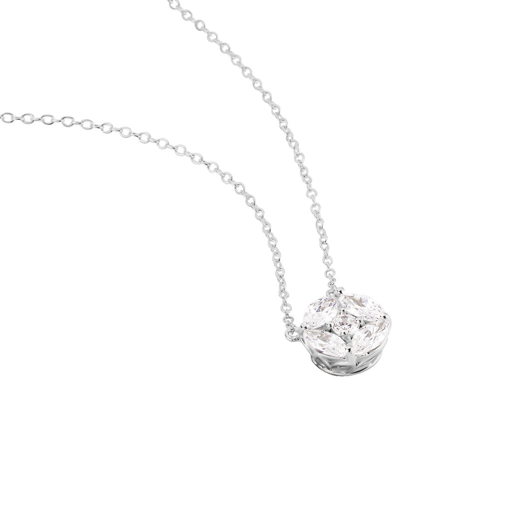 Damen Collier Silber 925 Zirkonia Wow - Halsketten Damen | OROVIVO