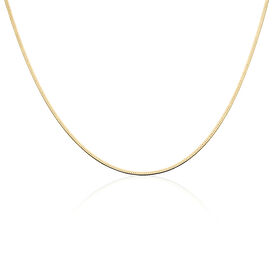 Damen Collier Silber vergoldet 925 Leila - Ketten ohne Stein Damen | OROVIVO