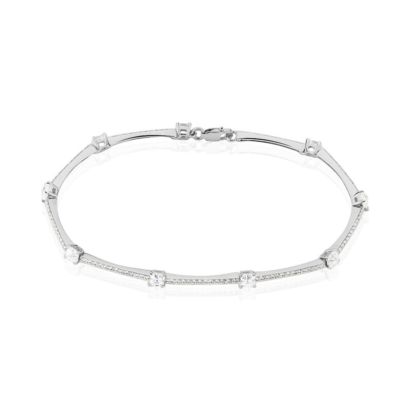 Bracelet Cedrine Or Blanc Oxyde De Zirconium - Spannringe Damen | OROVIVO
