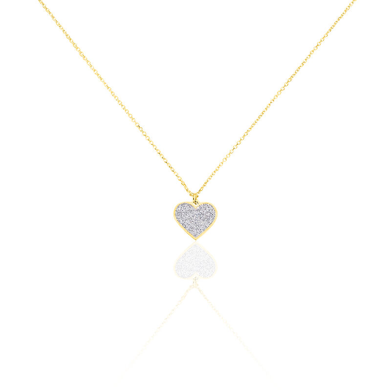 Damen Halskette Gold 375 Herz Silber - Halsketten Damen | OROVIVO