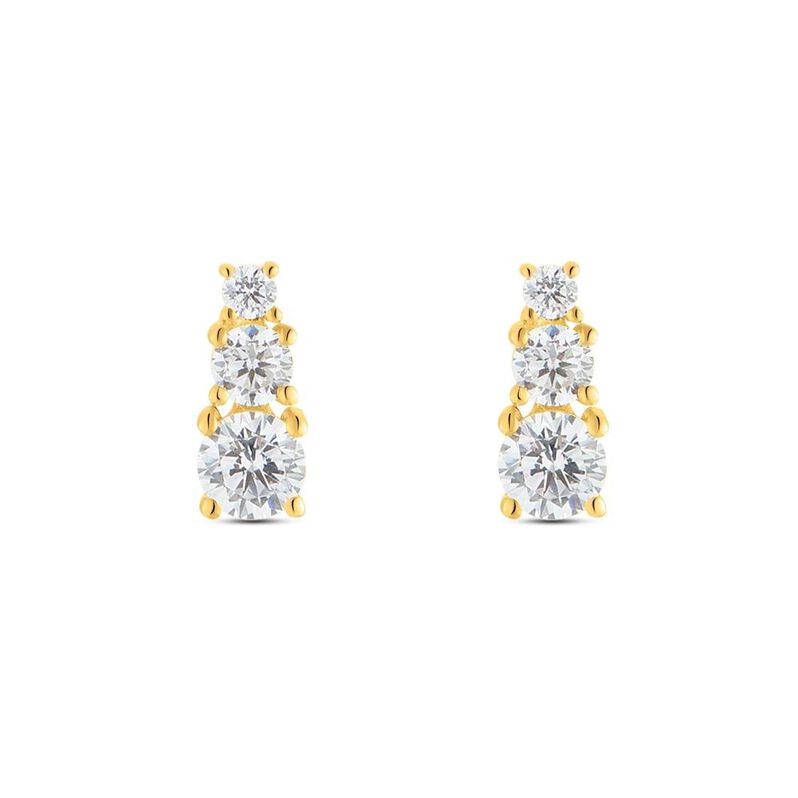 Orecchini Pendenti Trilogy Claire Oro Giallo Cubic Zirconia - Spannringe Damen | OROVIVO