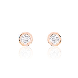 Damen Ohrstecker Silber 925 Rosé Vergoldet - Ohrstecker Damen | OROVIVO