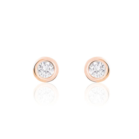 Damen Ohrstecker Silber 925 Rosé Vergoldet - Ohrstecker Damen | OROVIVO