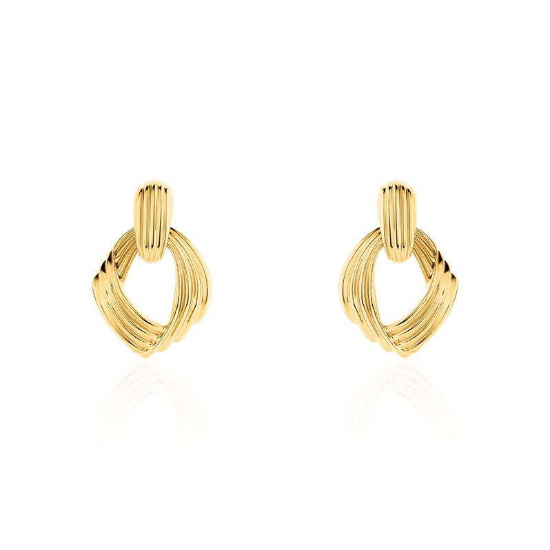Boucles D'oreilles Pendantes Estefany Acier Inoxydable Doré - Spannringe Damen | OROVIVO