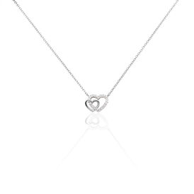 Damen Halskette Silber 925 Rhodiniert Zirkonia - Herzketten Damen | OROVIVO