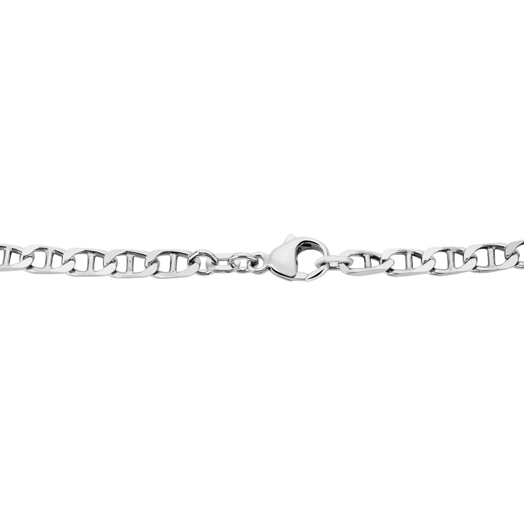 Unisex Stegpanzerkette Silber 925  - Halsketten Unisex | OROVIVO
