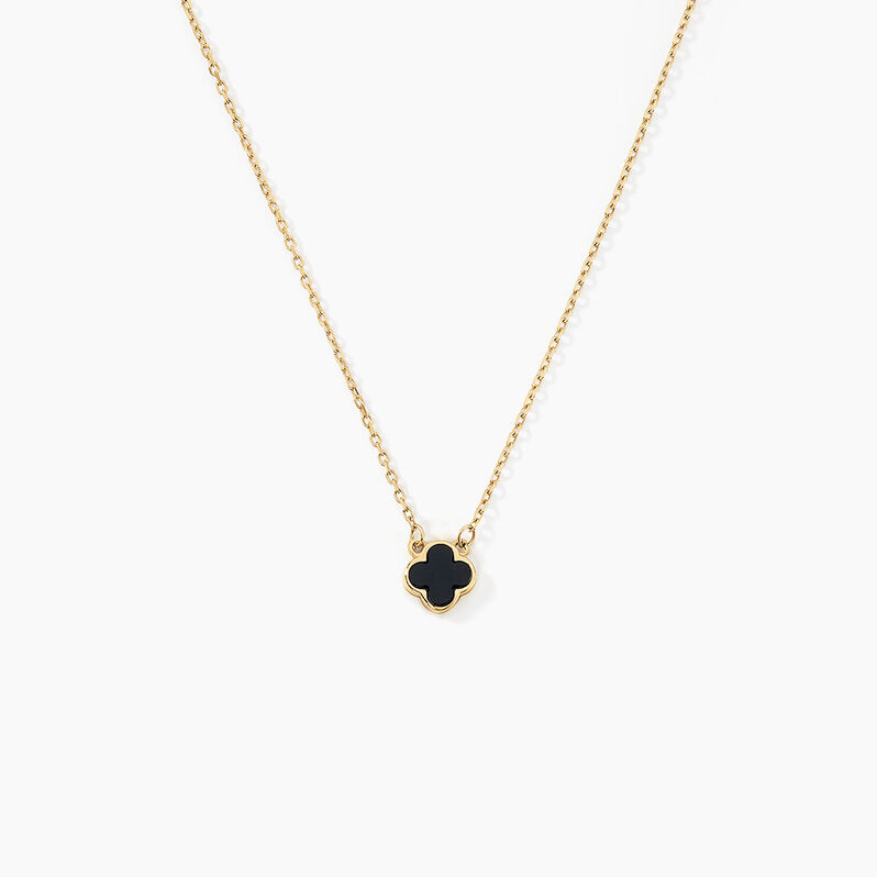 Collier Stellya Or Jaune Onyx - Spannringe Damen | OROVIVO
