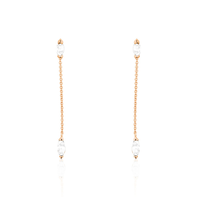 Boucles D'oreilles Orida Argent Rose - Spannringe Damen | OROVIVO