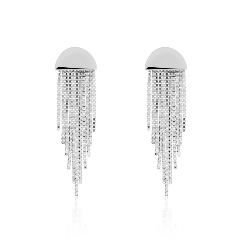 Boucles D'oreilles Pendantes Macie Argent Weiss - Spannringe Damen | OROVIVO