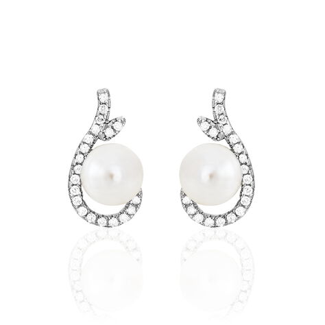Damen Perlenohrringe Silber 925 Zuchtperlen - Ohrstecker Damen | OROVIVO