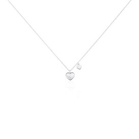 Damen Halskette Silber 925 Perlmutt 47 cm  - Herzketten Damen | OROVIVO