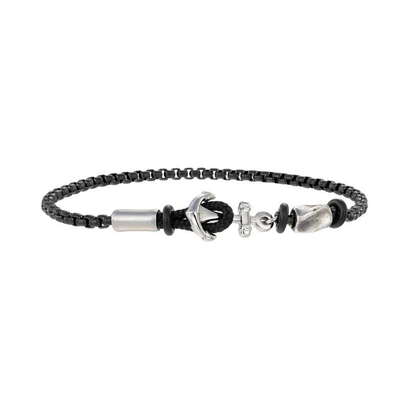 Bracciale ancora in corda e acciaio bicolore - Spannringe Herren | OROVIVO