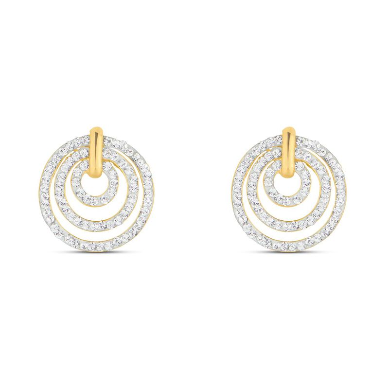 Orecchini Lobo Christelle Oro Giallo Cristallo - Spannringe Damen | OROVIVO