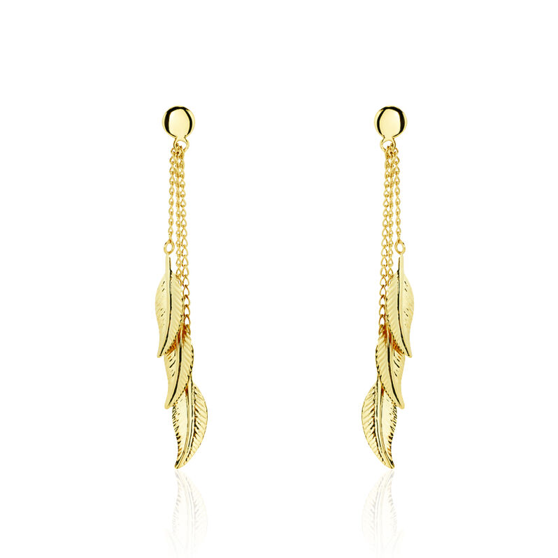 Boucles D'oreilles Or Jaune  - Spannringe Damen | OROVIVO