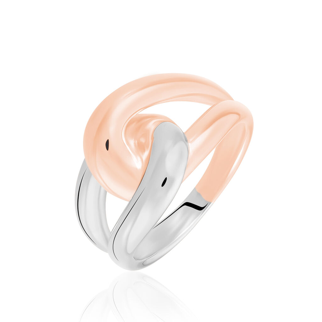 Damenring Silber 925 Bicolor Rosé Vergoldet - Ringe Damen | OROVIVO