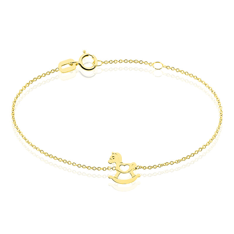 Bracelet Sofia Cheval A Bascule Or Jaune - Spannringe Kinder | OROVIVO
