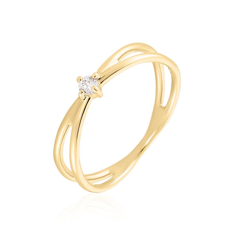 Damen Ring Vergoldet Zirkonia Neriah  - Ringe mit Stein Damen | OROVIVO