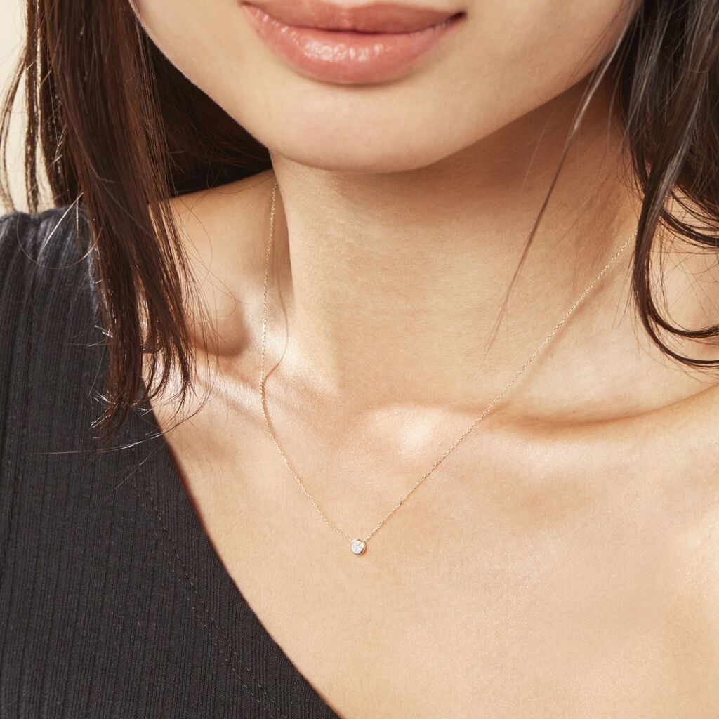 Collier Or Jaune Sofia Diamants - Spannringe Damen | OROVIVO