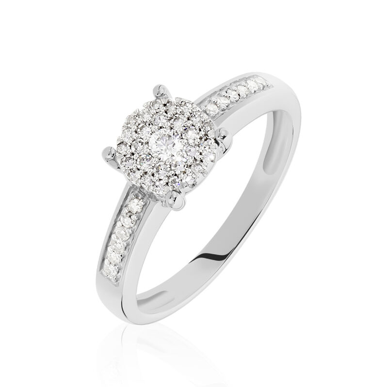Bague Serena Or Blanc Diamant - Spannringe Damen | OROVIVO