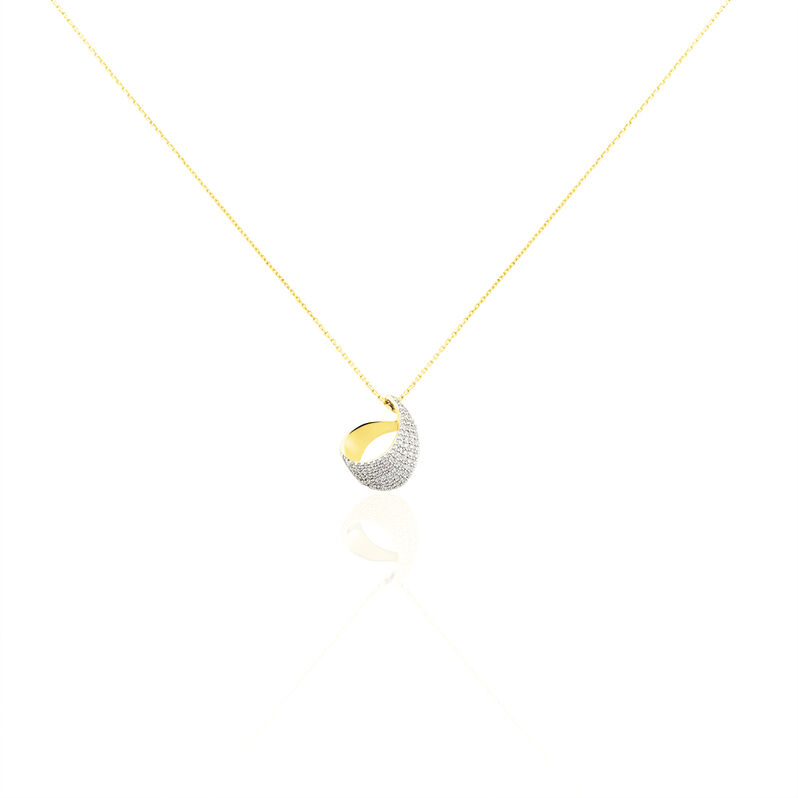 Damen Halskette Gold 375 Zirkonia  - Halsketten Damen | OROVIVO